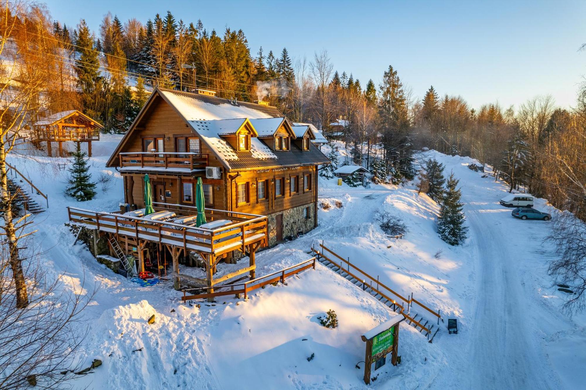 Domki - Zajazd Zielenska Polana Weichsel Exterior foto